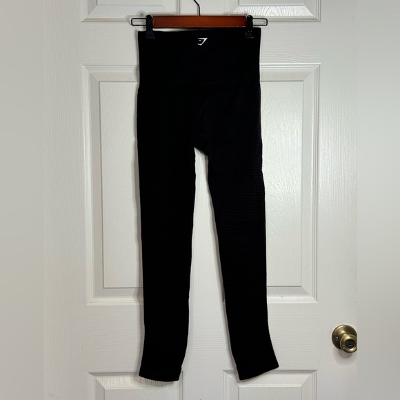 Gymshark ENERGY SEAMLESS LEGGINGS Black Size S Sport Performance High Waist - Picture 3 of 9